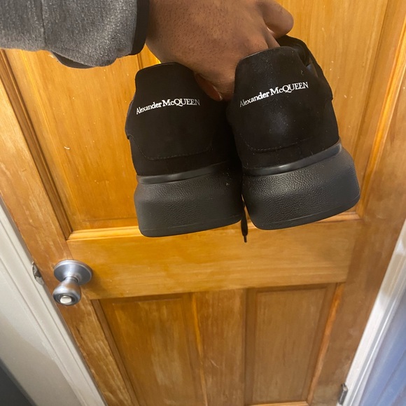 ALEXANDER MCQUEEN Runway leather and suede platform trainers/ shoes - Picture 4 of 8